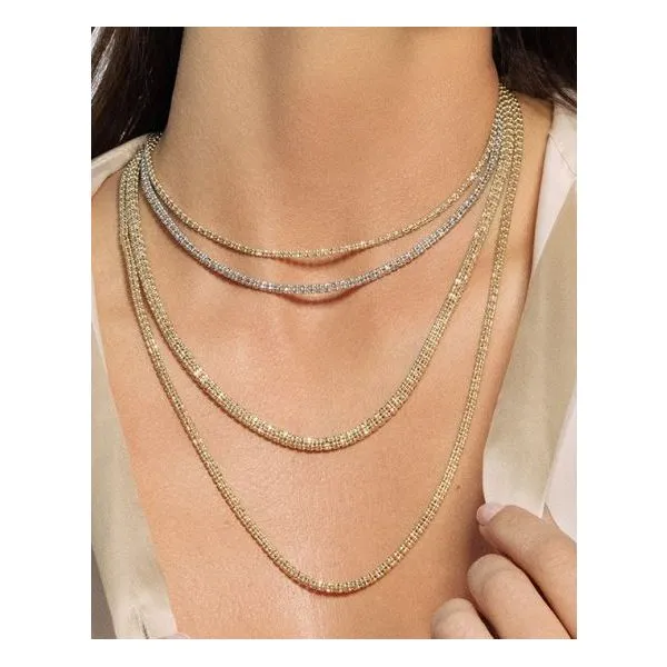 Yellow & White Gold 3.23 mm Fancy Ice Chain Image 2 SVS Fine Jewelry Oceanside, NY