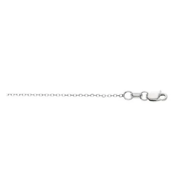 White Gold 0.87 mm Diamond-Cut Cable Chain SVS Fine Jewelry Oceanside, NY