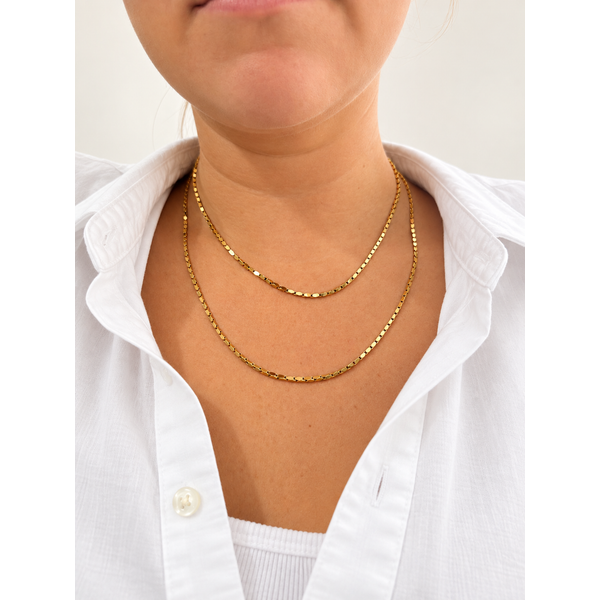 Yellow Gold Polished 3 mm Solid Popcorn Chain Image 3 SVS Fine Jewelry Oceanside, NY
