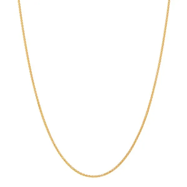 Yellow Gold Polished Solid Spiga Wheat Chain SVS Fine Jewelry Oceanside, NY