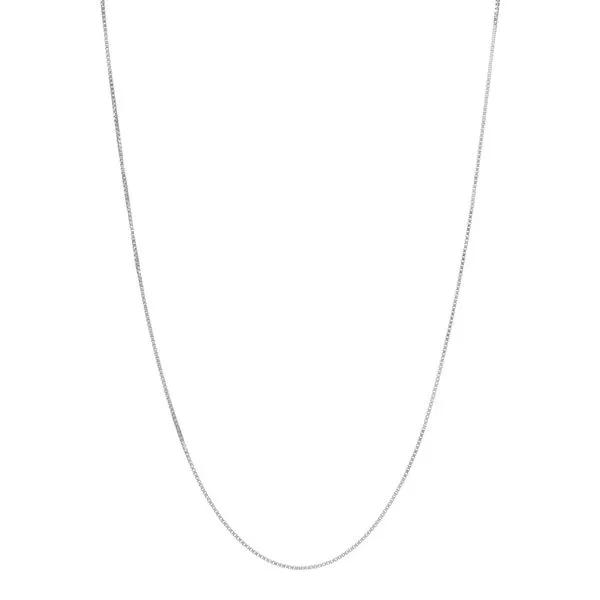 White Gold Polished .73-.76 mm Solid Box Chain SVS Fine Jewelry Oceanside, NY