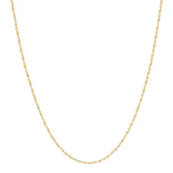 Yellow Gold Sparkle 1.15 mm Singapore Chain SVS Fine Jewelry Oceanside, NY