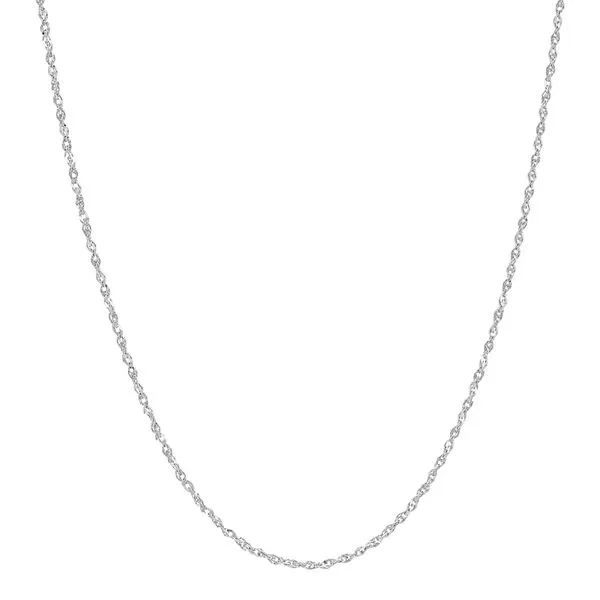 White Gold Sparkle 1.15 mm Singapore Chain SVS Fine Jewelry Oceanside, NY