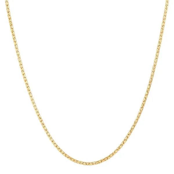 Yellow Gold 1.2 mm Solid Bird Cage Chain, 18