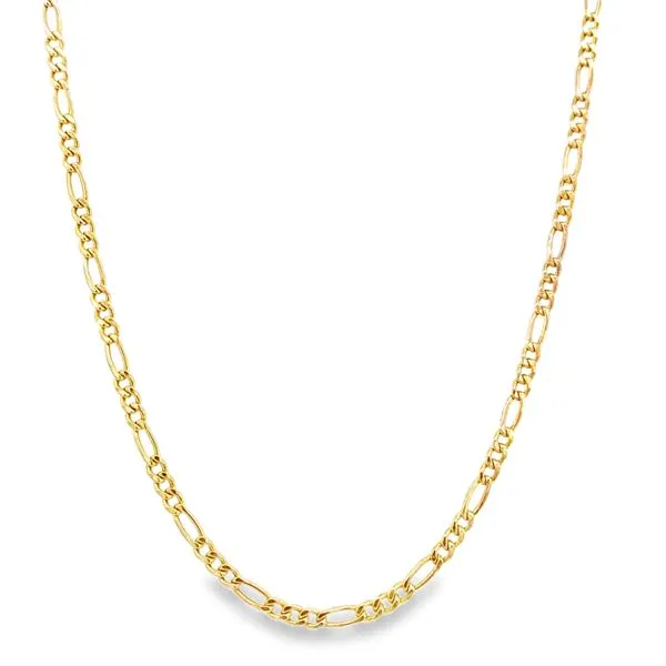 Yellow Gold 2.80 mm Wide Figaro Chain, 18