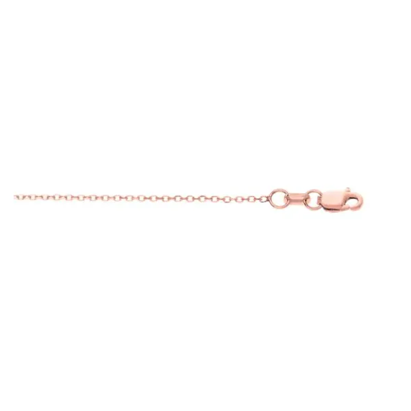Rose Gold 0.87 mm Diamond-Cut Cable Chain SVS Fine Jewelry Oceanside, NY