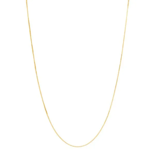Yellow Gold Polished .53-.55 mm Solid Box Chain SVS Fine Jewelry Oceanside, NY