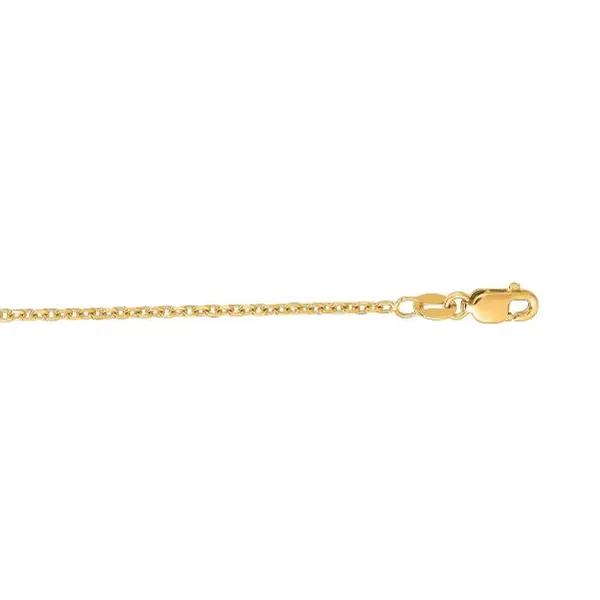 Yellow Gold 1.5 mm Diamond Cut Cable Chain SVS Fine Jewelry Oceanside, NY