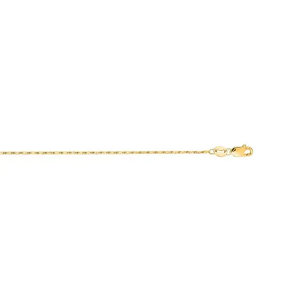 Yellow Gold 1 mm Lumina Chain With Lobster Lock SVS Fine Jewelry Oceanside, NY