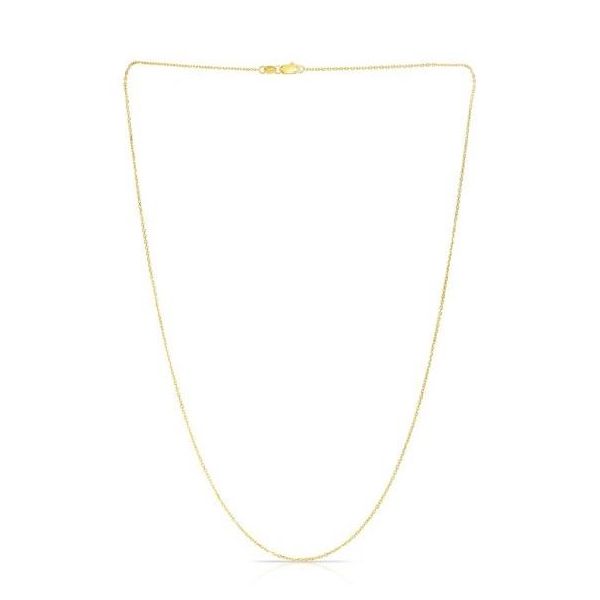 Yellow Gold 0.87 mm Diamond-Cut Cable Chain SVS Fine Jewelry Oceanside, NY