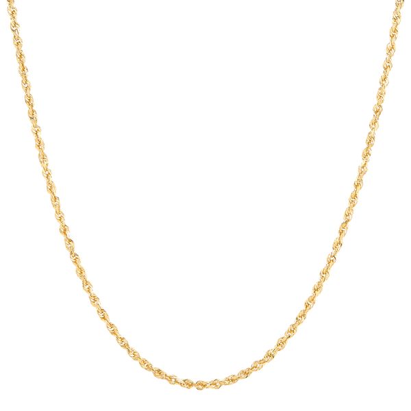 Yellow Gold 2-2.1 mm Solid Dual Glitter Chain SVS Fine Jewelry Oceanside, NY