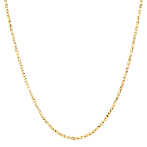 Yellow Gold 1.2 mm Bird Cage Chain, 24