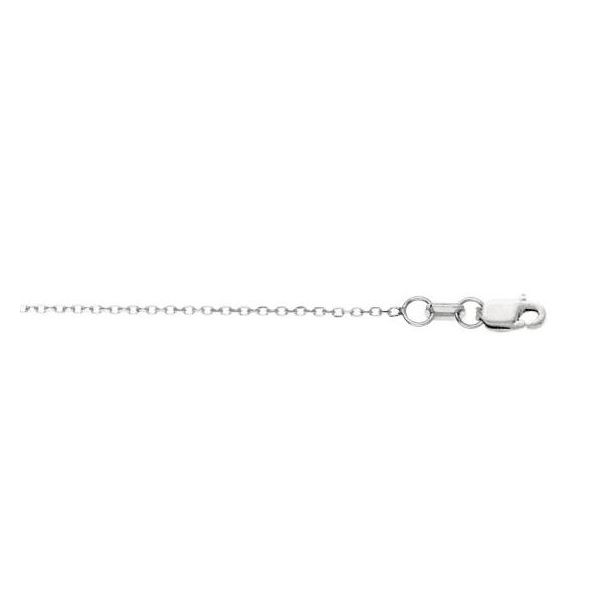 White Gold 0.87 mm Diamond-Cut Cable Chain SVS Fine Jewelry Oceanside, NY