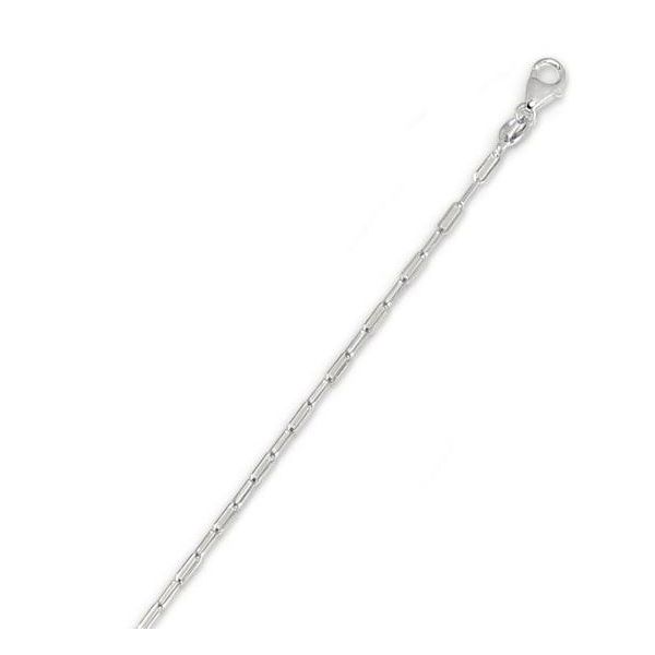 White Gold 1.5 mm Paperclip Chain SVS Fine Jewelry Oceanside, NY