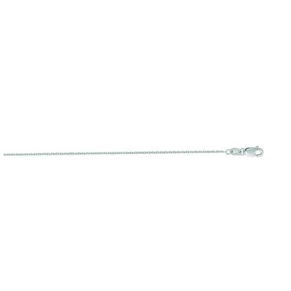White Gold 1.1 mm Diamond-Cut Cable Chain SVS Fine Jewelry Oceanside, NY