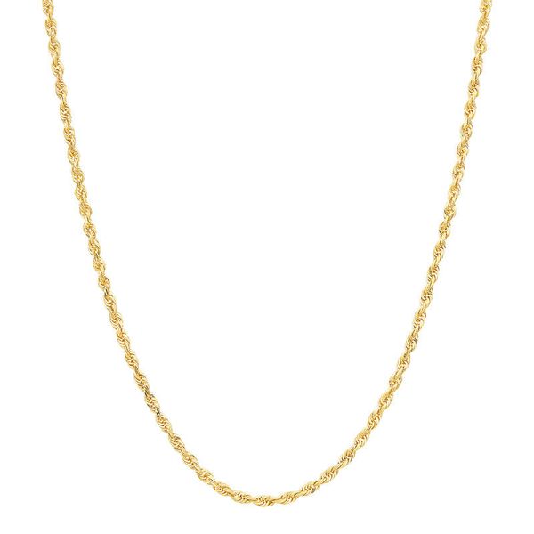 Yellow Gold 2.40-2.50 mm Solid Glitter Chain, 20
