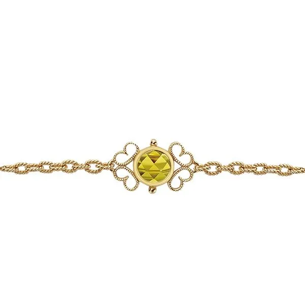 Gabriel & Co. Flirtation Collection Yellow Gold Tennis Bracelet Image 2 SVS Fine Jewelry Oceanside, NY