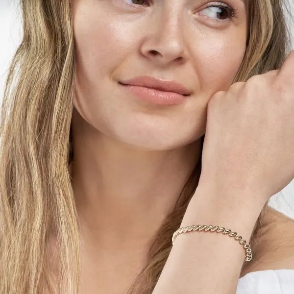 Yellow Gold Polished San Marco Bracelet, 7.25