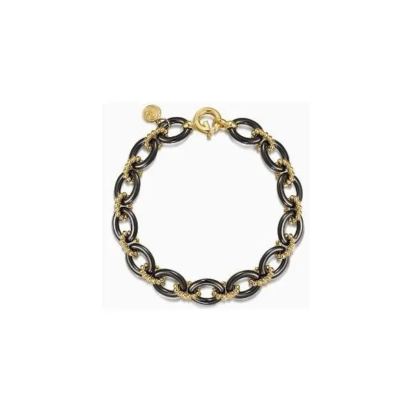 Gabriel & Co. Bujukan Yellow Gold Link Bracelet SVS Fine Jewelry Oceanside, NY