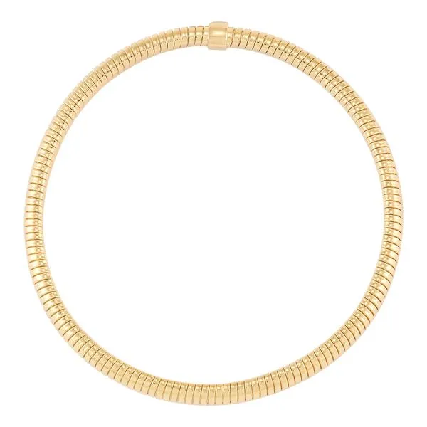 Yellow Gold Polished 5 mm Tubogas Bracelet Image 2 SVS Fine Jewelry Oceanside, NY
