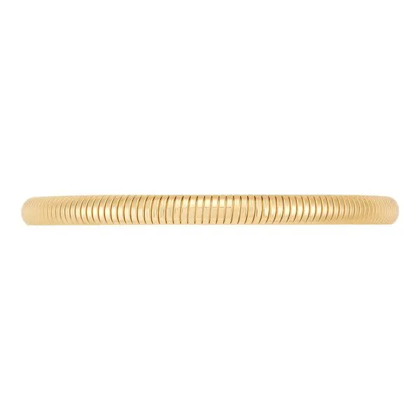 Yellow Gold Polished 5 mm Tubogas Bracelet SVS Fine Jewelry Oceanside, NY