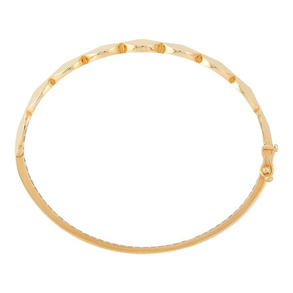 Yellow Gold Polished Marquise Element Bangle Image 2 SVS Fine Jewelry Oceanside, NY