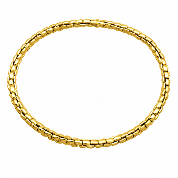 Yellow Gold Stretch Bracelet, Size 6.75 SVS Fine Jewelry Oceanside, NY