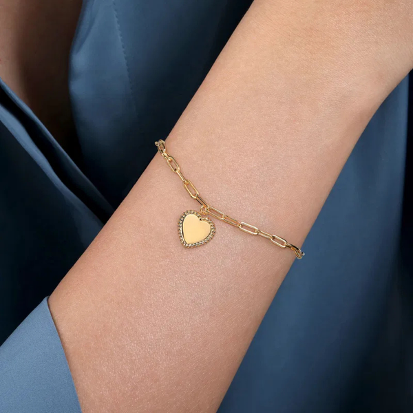 Gabriel & Co. Bujukan Yellow Gold Paperclip Bracelet Image 3 SVS Fine Jewelry Oceanside, NY