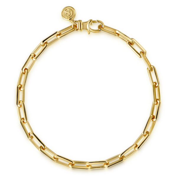 Gabriel & Co. Classic Yellow Gold Chain Bracelet SVS Fine Jewelry Oceanside, NY