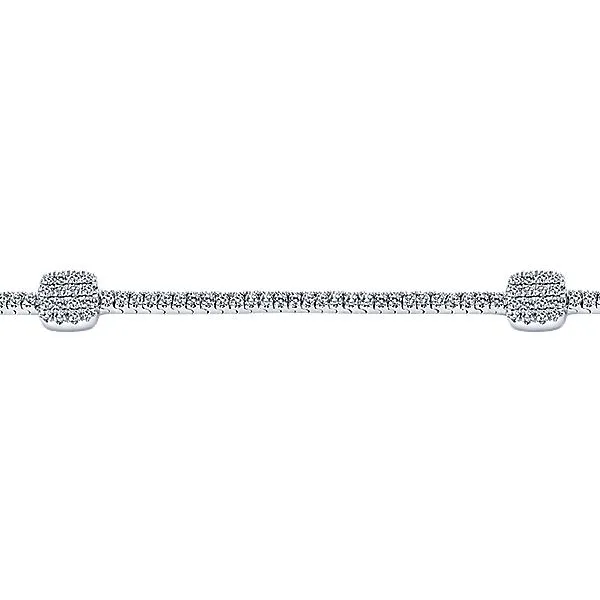 Gabriel & Co. Diamond Bracelet. From the Lusso Diamond Collection in 14k white gold. Features 1.25cttw diamonds. 7.00