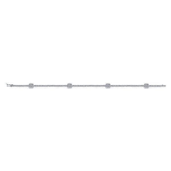 Gabriel & Co. Diamond Bracelet. From the Lusso Diamond Collection in 14k white gold. Features 1.25cttw diamonds. 7.00