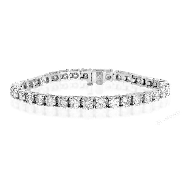 White Gold Diamond Tennis Bracelet, 12.45cttw SVS Fine Jewelry Oceanside, NY