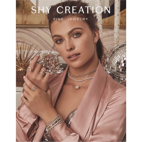 Shy Creation 14K White Gold And Diamond Chain Bracelet Image 3 SVS Fine Jewelry Oceanside, NY