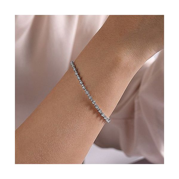 Gabriel & Co. Lusso 14K White Gold Fashion Bracelet Image 3 SVS Fine Jewelry Oceanside, NY