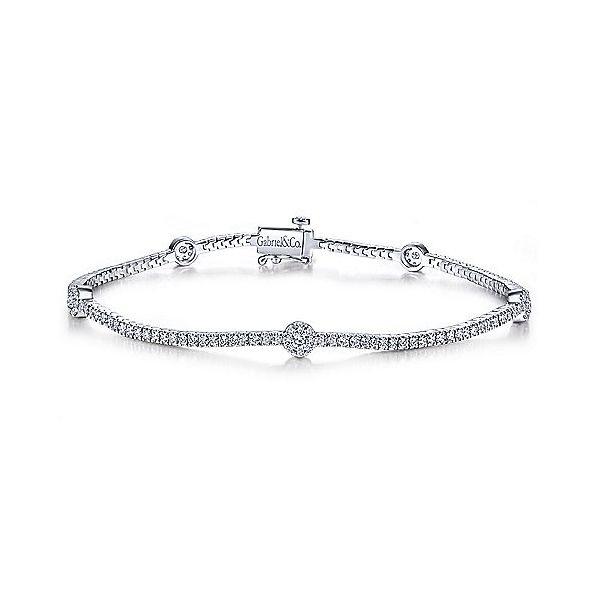 Gabriel & Co. Lusso 14K White Gold Fashion Bracelet SVS Fine Jewelry Oceanside, NY