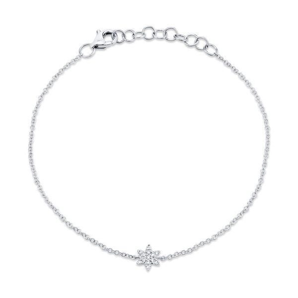 Shy Creation White Gold Diamond Star of David Bracelet SVS Fine Jewelry Oceanside, NY