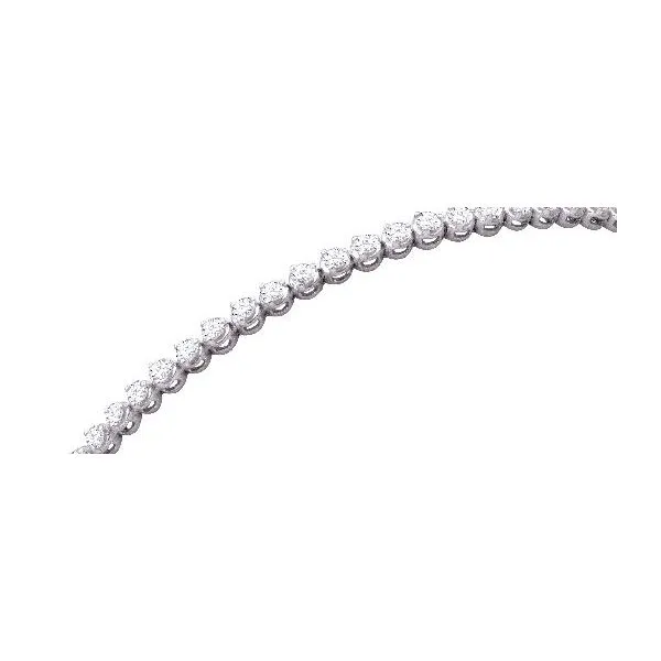 10K White Gold Diamond Bracelet, 2.00cttw, 7