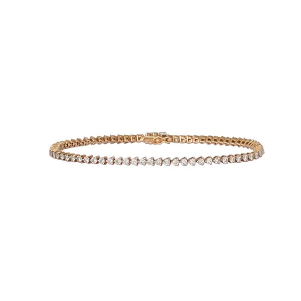 Rose Gold Diamond Tennis Bracelet, 1.80cttw SVS Fine Jewelry Oceanside, NY