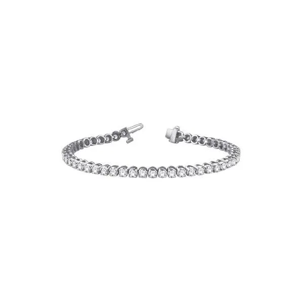 White Gold Diamond Tennis Bracelet, 1.00cttw SVS Fine Jewelry Oceanside, NY