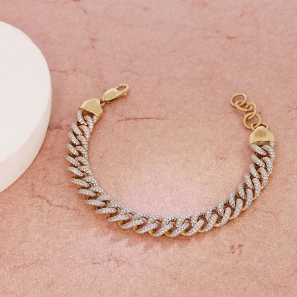 Ella Stein Full Larger than Life Gold Plated Silver Bracelet SVS Fine Jewelry Oceanside, NY