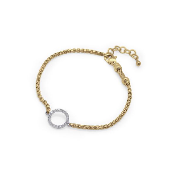 ALOR White Gold & Yellow Chain Diamond Bracelet SVS Fine Jewelry Oceanside, NY