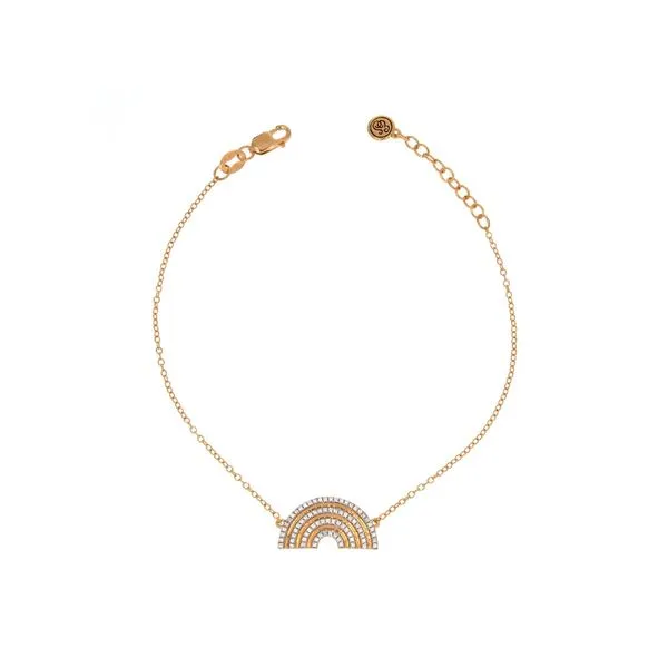 Ella Stein Over The Rainbow Gold Plated Silver Bracelet SVS Fine Jewelry Oceanside, NY