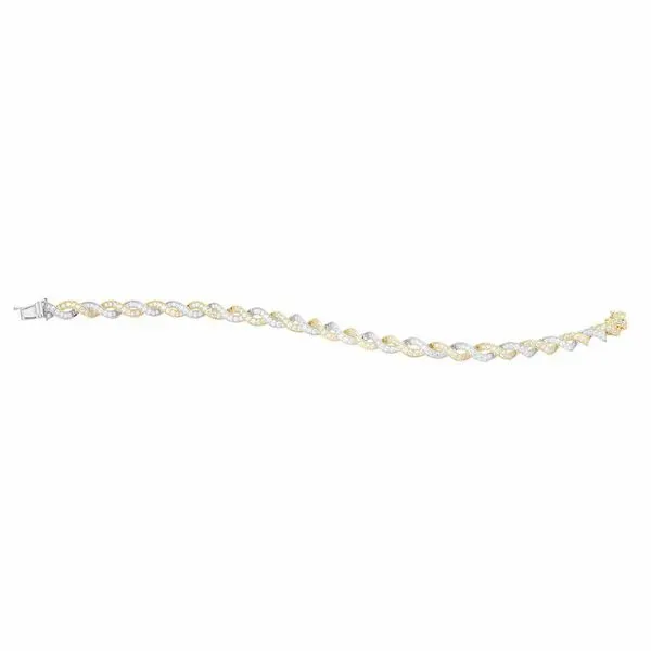 SVS Heritage Collection: Diamond Twist Two Tone Bracelet, 3ctw Image 2 SVS Fine Jewelry Oceanside, NY