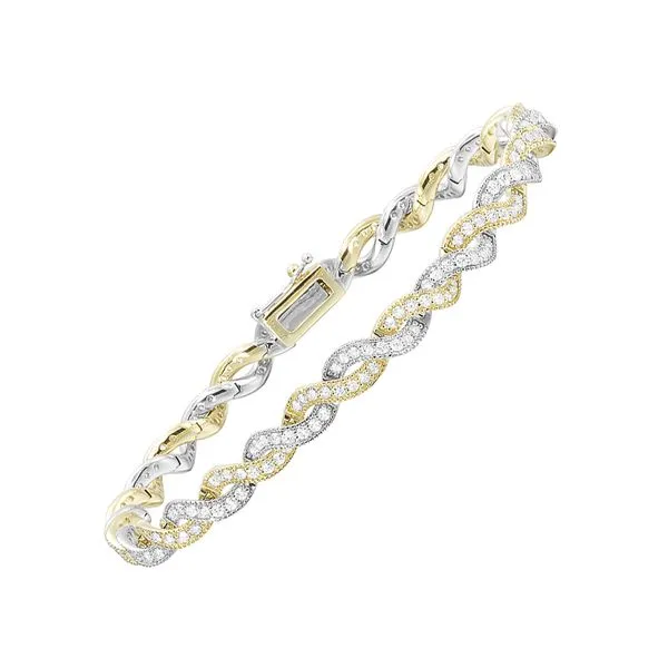 Two Tone Diamond Bracelet, 3Cttw SVS Fine Jewelry Oceanside, NY