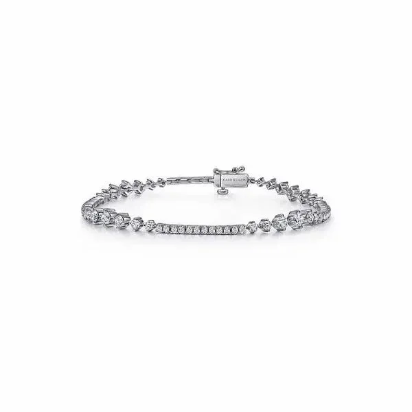 Gabriel & Co. Lusso White Gold Diamond Bracelet SVS Fine Jewelry Oceanside, NY