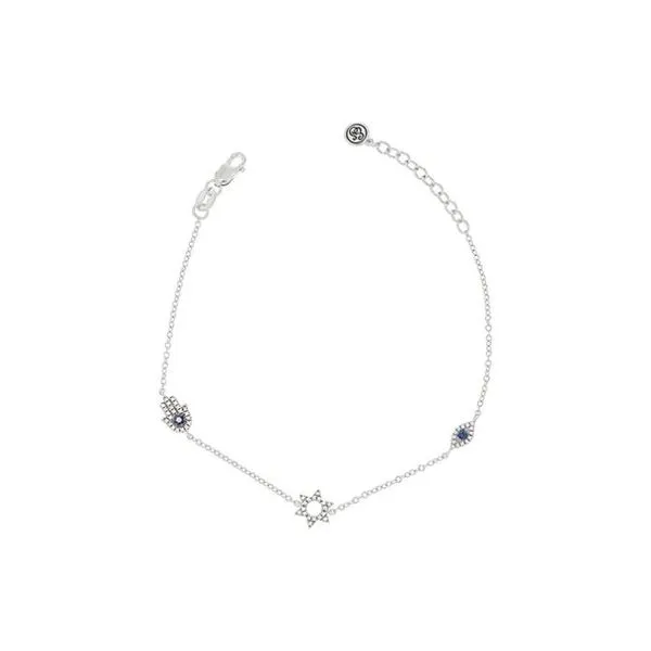 Ella Stein Eye Of Protection Sterling Silver Bracelet SVS Fine Jewelry Oceanside, NY