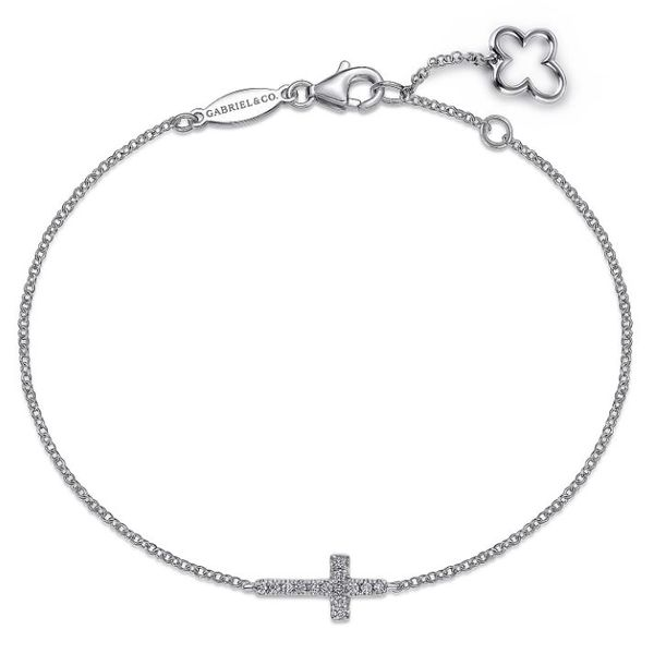 Gabriel & Co. Faith White Gold Chain Bracelet SVS Fine Jewelry Oceanside, NY