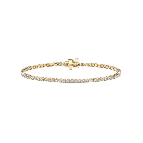 Diamond Tennis Bracelet Yellow Gold, 1ctw SVS Fine Jewelry Oceanside, NY