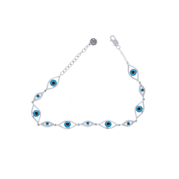 Ella Stein Diamond Evil Eye Bracelet, .16ctw SVS Fine Jewelry Oceanside, NY