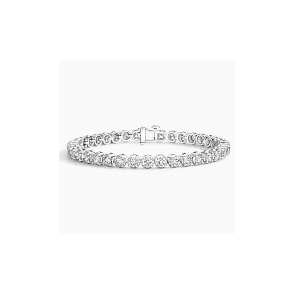 White Gold & Lab-Grown Diamond Tennis Bracelet SVS Fine Jewelry Oceanside, NY